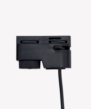 Adaptador para trilho com cabo preto