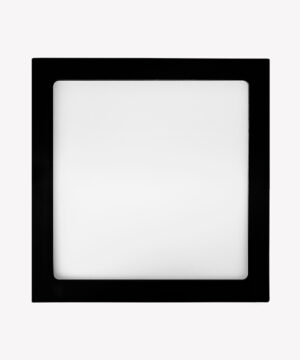 Painel sobrepor quadrado 24W 4000K preto
