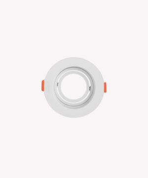 Spot recuado embutido direcionável AR70 redondo branco